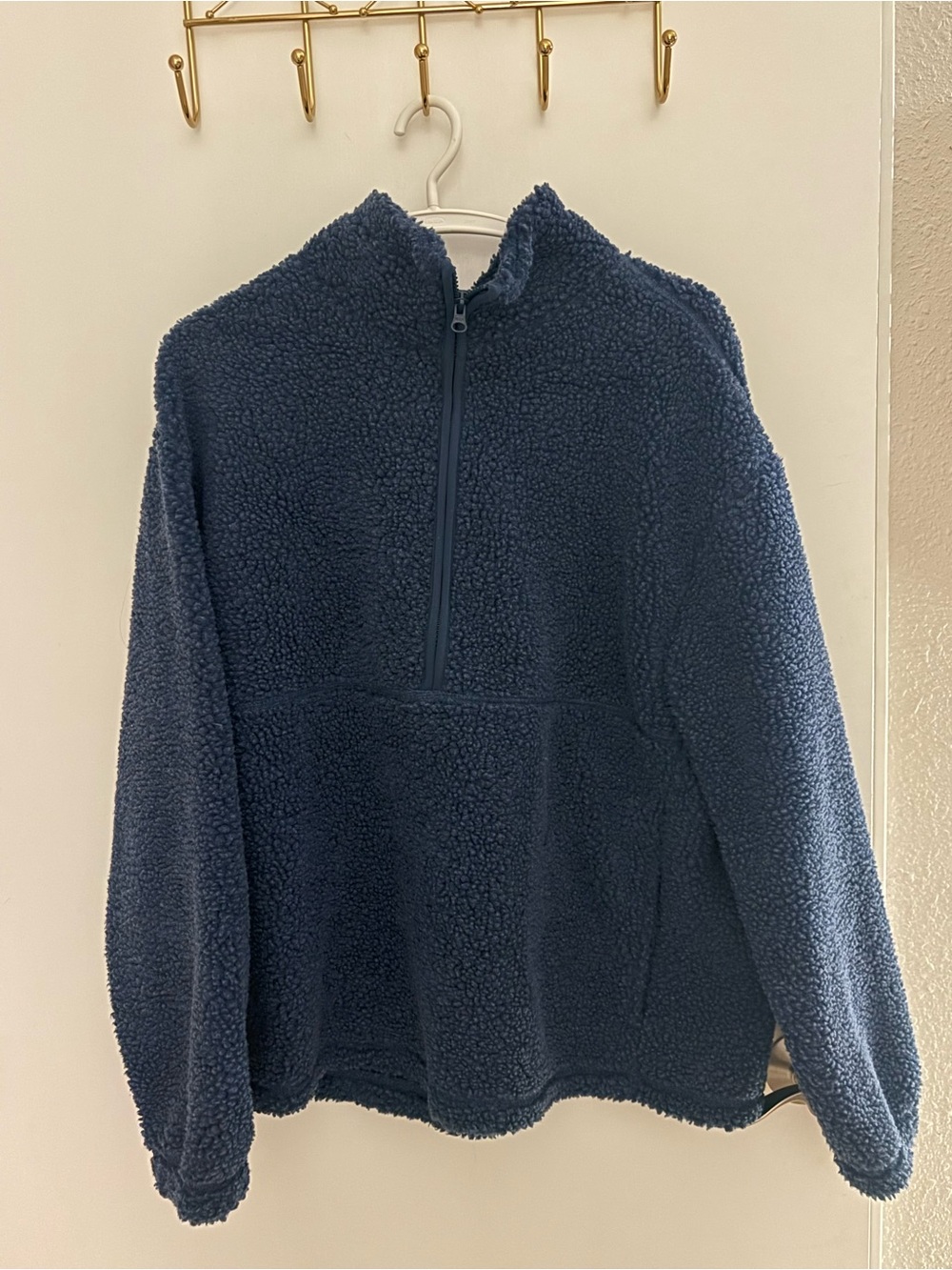 No Boundaries Dark Navy Sherpa Jacket
